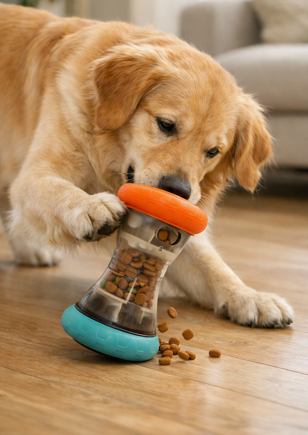 Gioco Interattivo Dispenser di Crocchette per Cani e Gatti