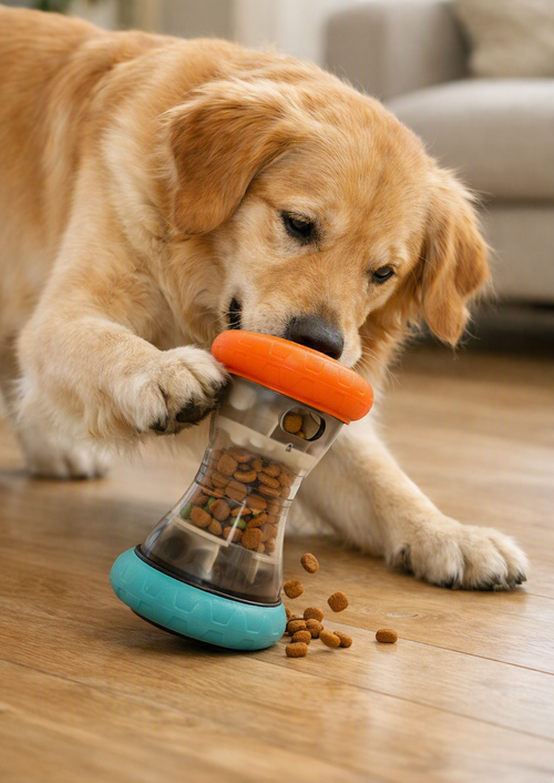 Gioco Interattivo Dispenser di Crocchette per Cani e Gatti